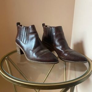 Madewell leather heeled booties